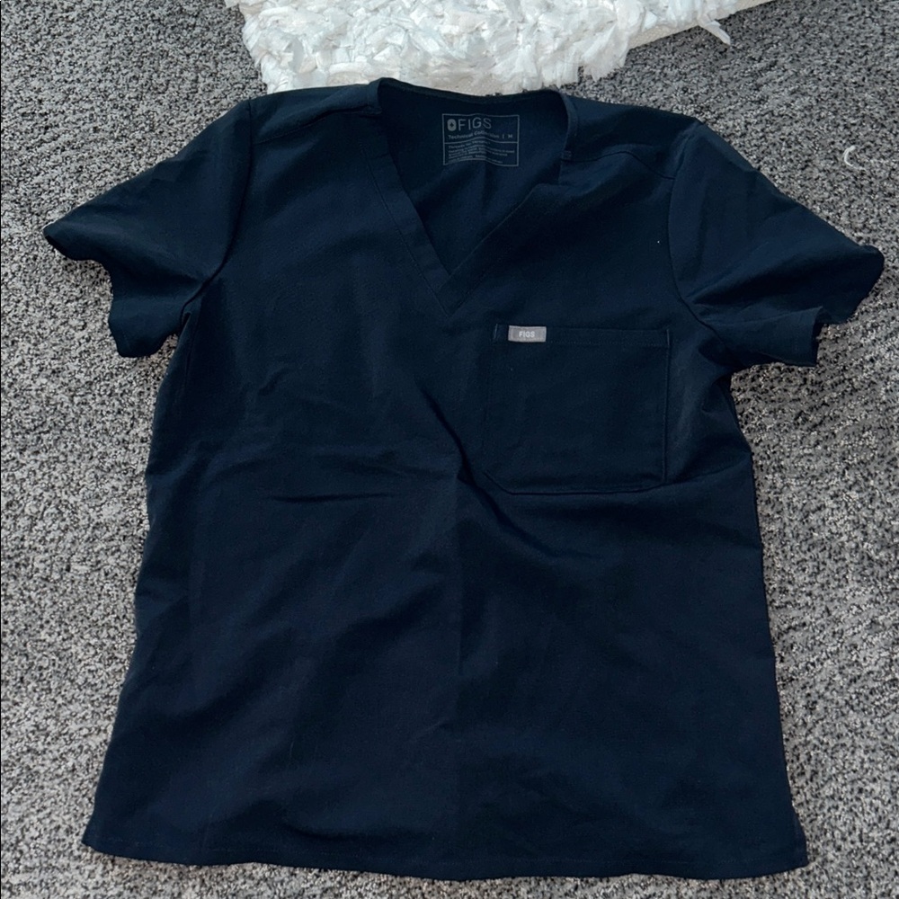Figs gray v neck